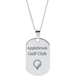 Stainless Steel Personalized Engraved Golf Ball Sports Pendant