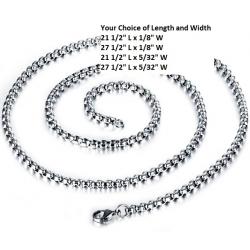 Stainless Steel Extra Thick Rolo Chain with Lobster Clasp