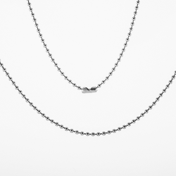 Stainless Steel 18" Bead Pendant Chain