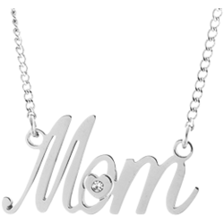 Stainless Steel Mom Scriptword Necklace