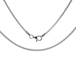 Sterling Silver Popcorn Chain with Lobster Clasp