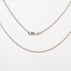 Sterling Silver 18" Rope Chain with Lobster Clasp